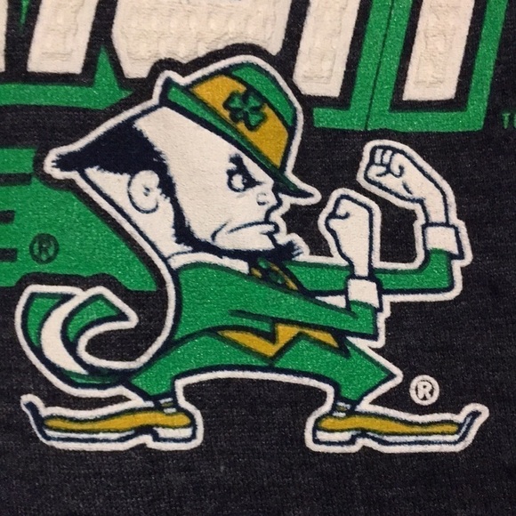 Fighting Irish University of Notre Dame Ladies soft cotton logo tee shirt Sz L - Picture 6 of 6